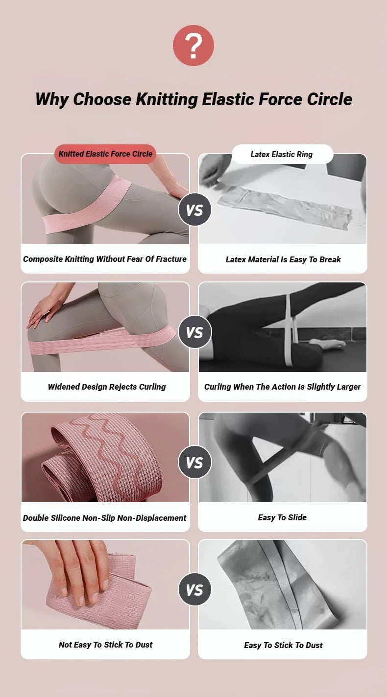 20-90LB Resistance Bands For Legs And Butt Hip