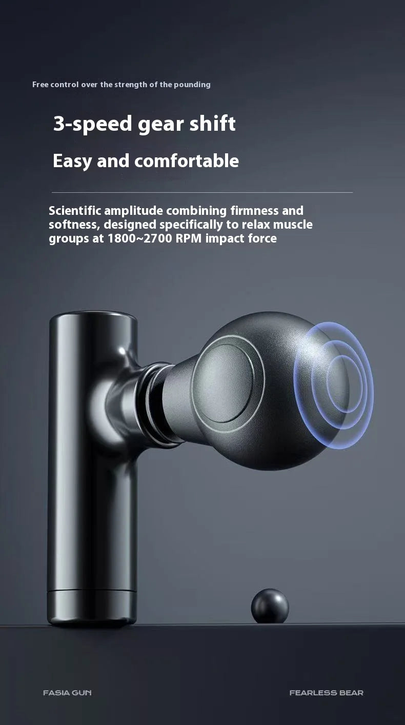 1pc Massage Gun, Deep Tissue Muscle Handheld Percussion Massager For Body, Back And Neck