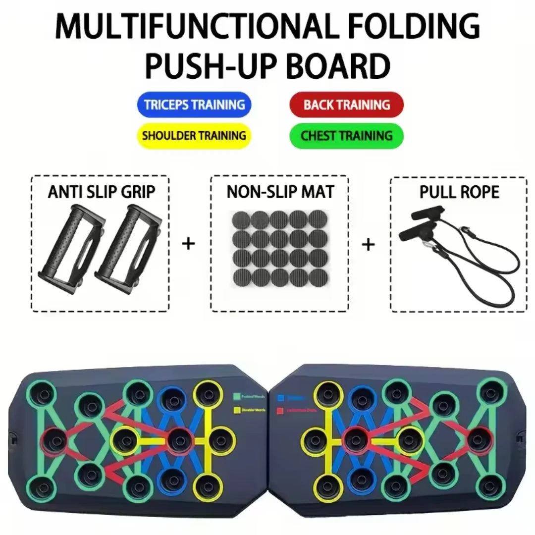 Portable Multifunctional Push-up Board Set For Chest Abdomen Arms And Back Training