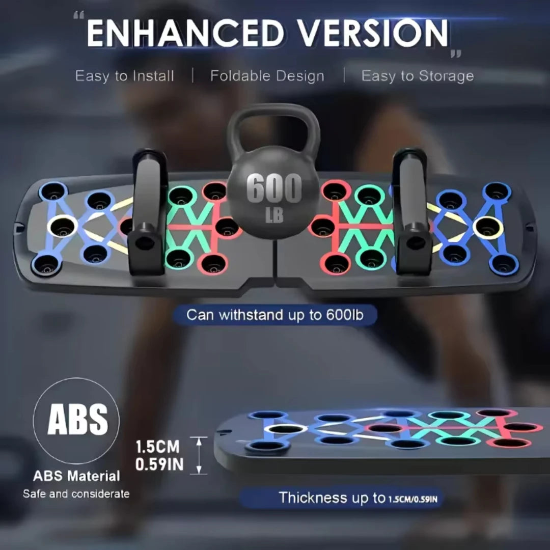 Portable Multifunctional Push-up Board Set For Chest Abdomen Arms And Back Training