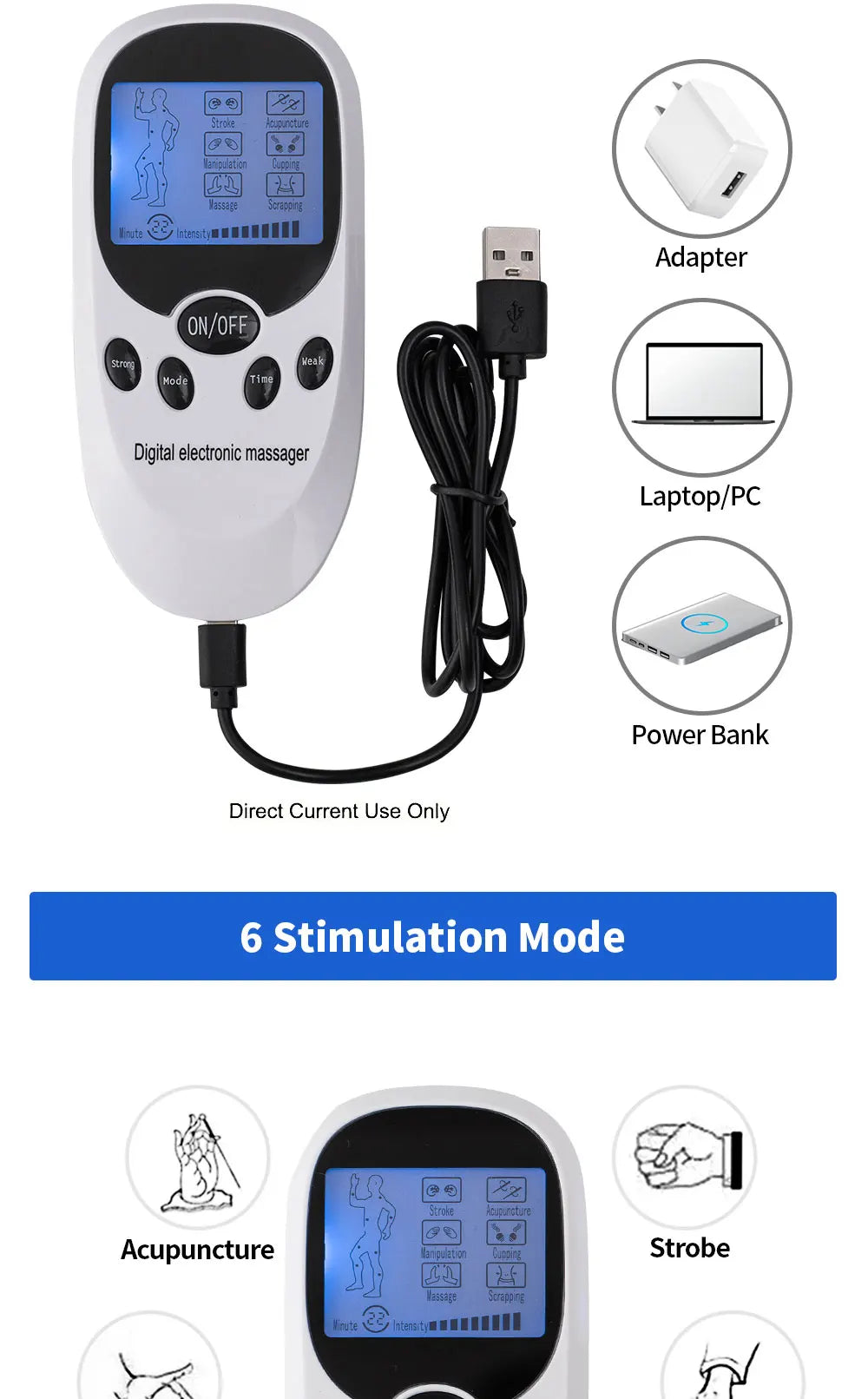EMS Electric Muscle Massager Muscle Stimulator