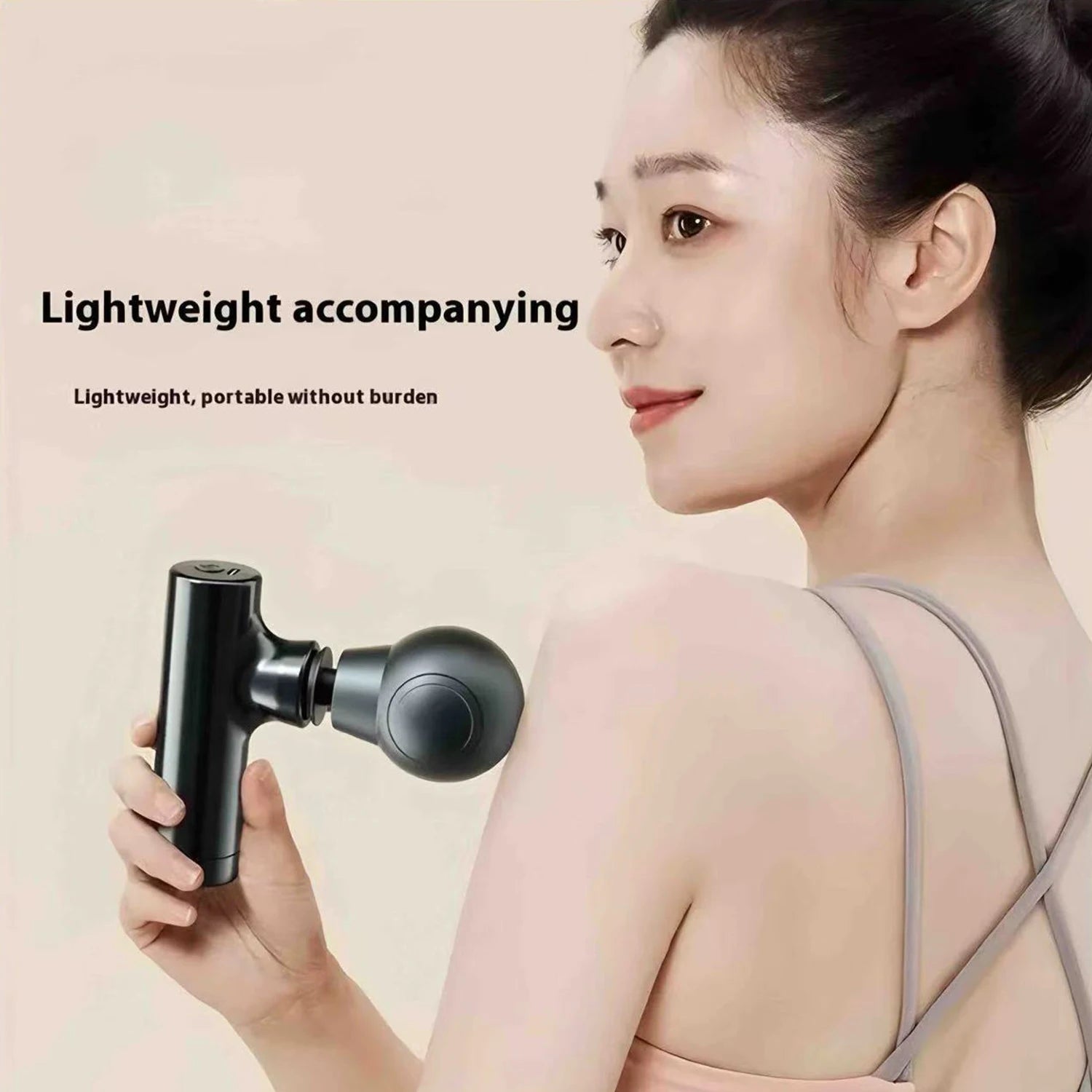 1pc Massage Gun, Deep Tissue Muscle Handheld Percussion Massager For Body, Back And Neck