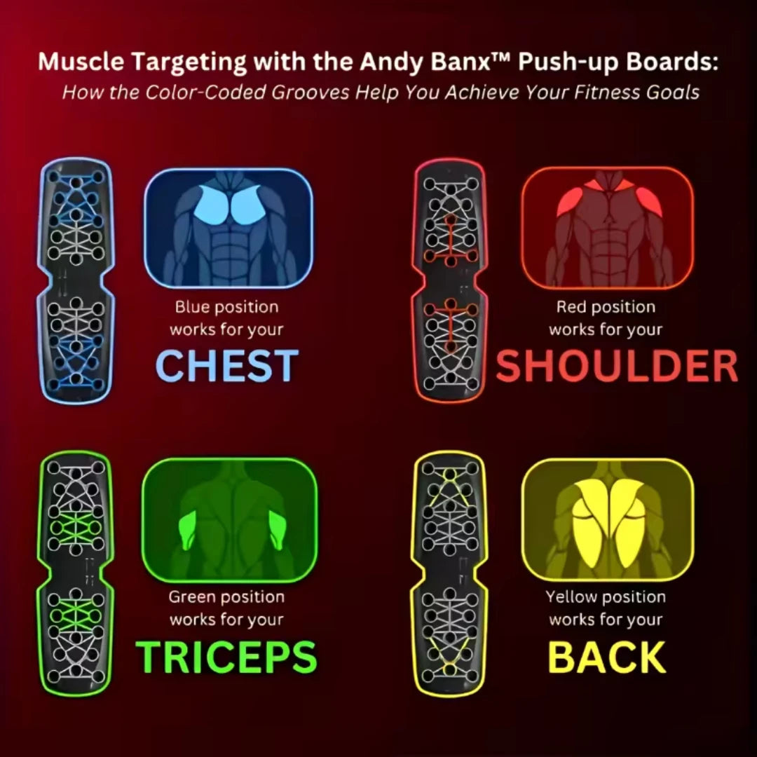 Portable Multifunctional Push-up Board Set For Chest Abdomen Arms And Back Training