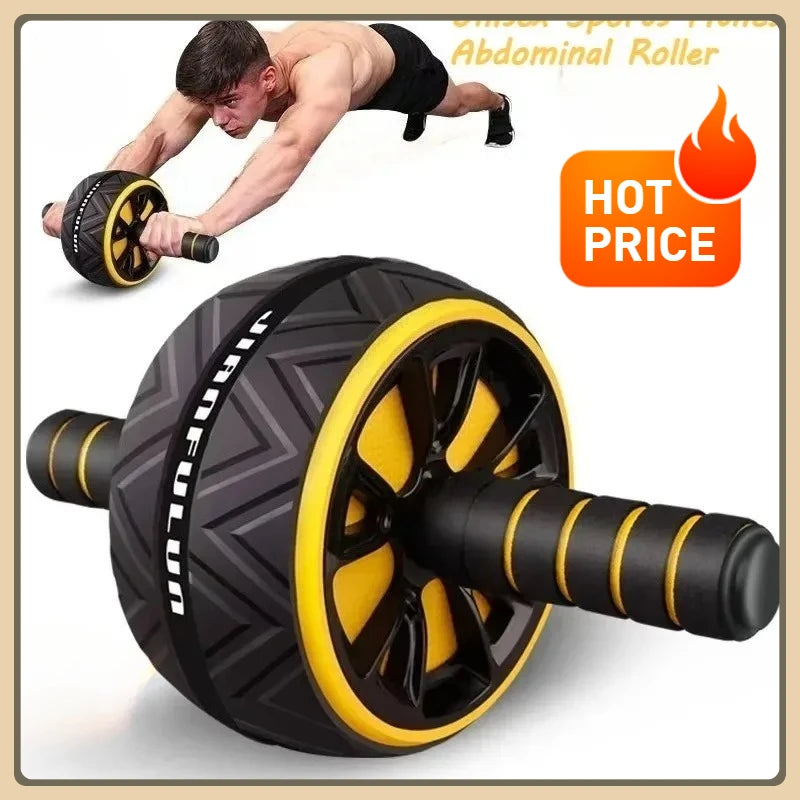 Ab Roller Abdominal Wheel For Both Men And Women, Dual-Wheel Silent Ab Roller