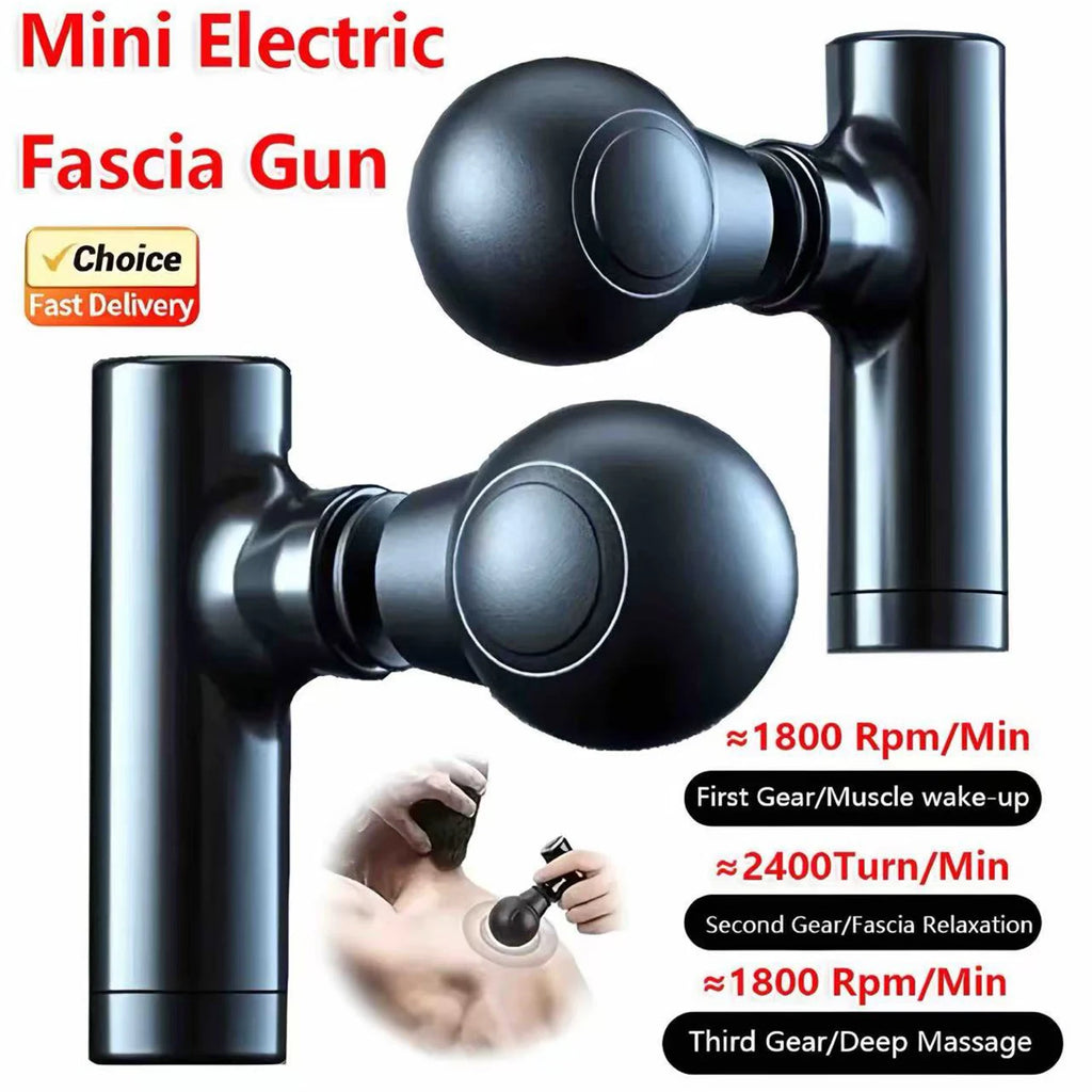 1pc Massage Gun, Deep Tissue Muscle Handheld Percussion Massager For Body, Back And Neck
