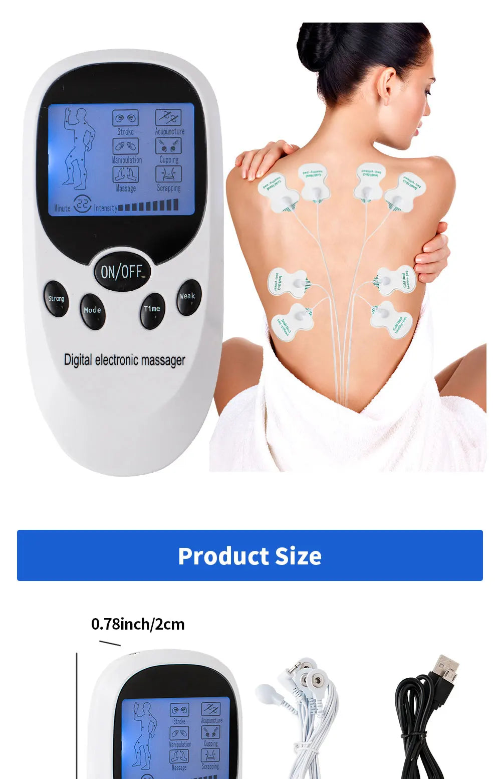 EMS Electric Muscle Massager Muscle Stimulator
